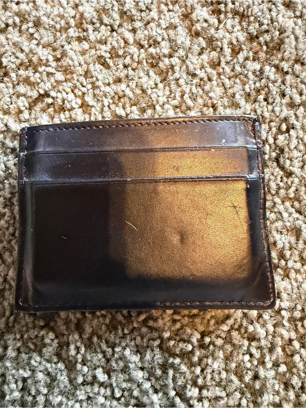 Goodfellow & Co Dark Brown Leather Card Sleeve